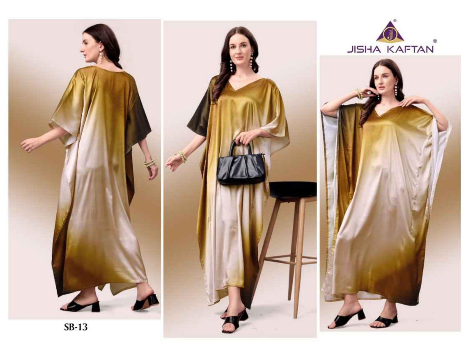 Jisha Satin Breeze Vol 2 Poly Japan Satin Kaftan Suppliers In India